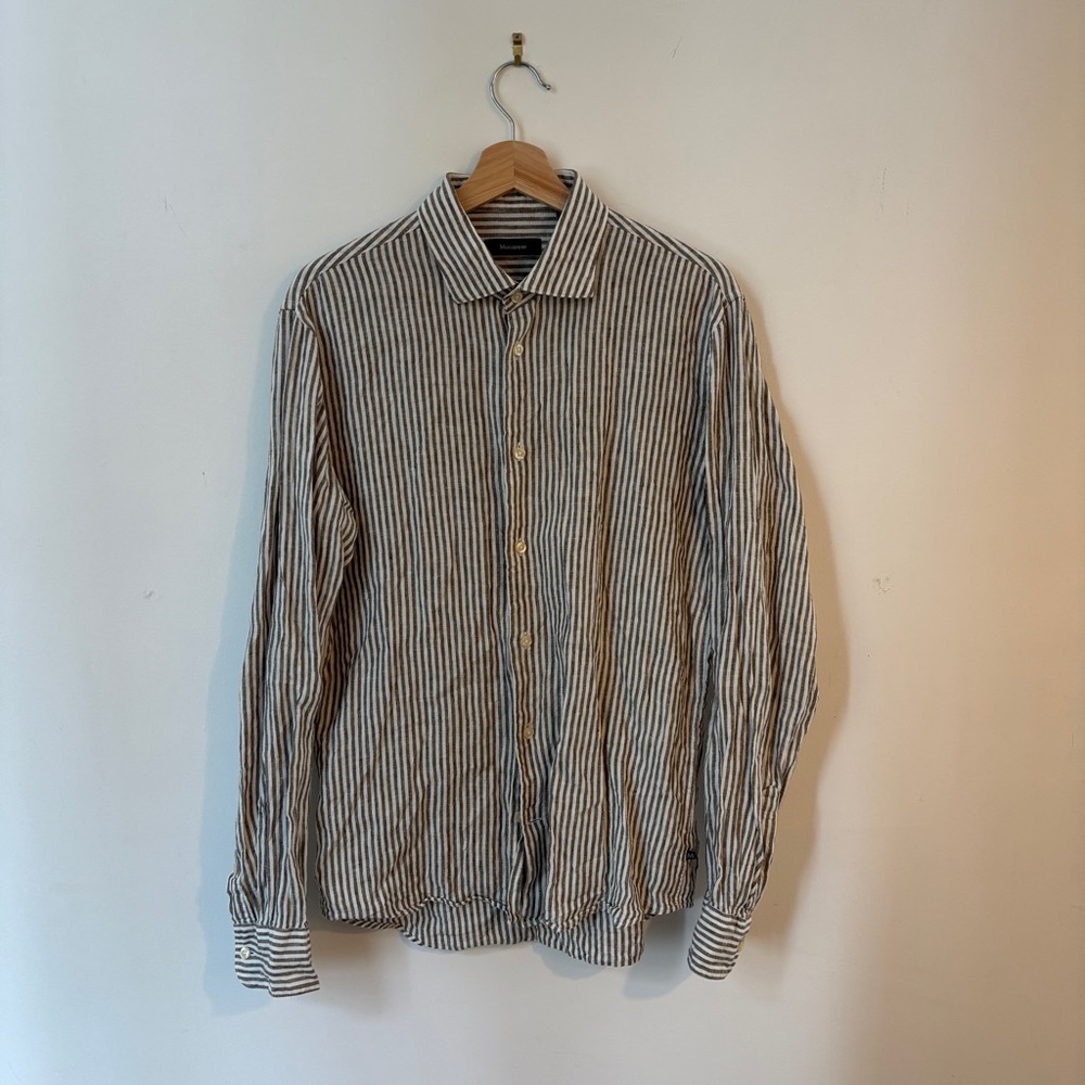 Matinique 100% Pure Linen Striped Men's Shirt